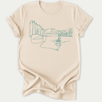 Printify T-Shirt Natural / S Wrights Lake