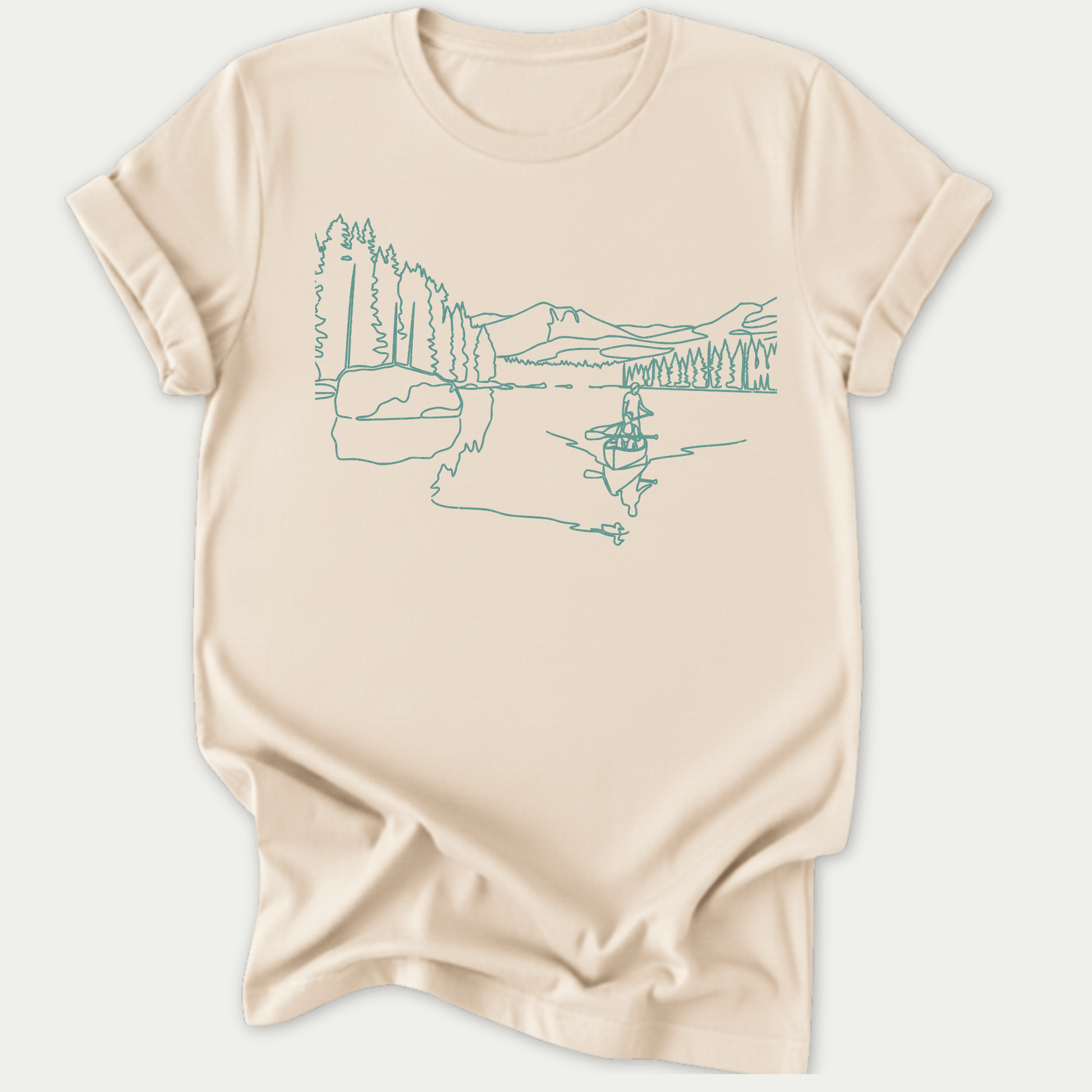 Printify T-Shirt Natural / S Wrights Lake