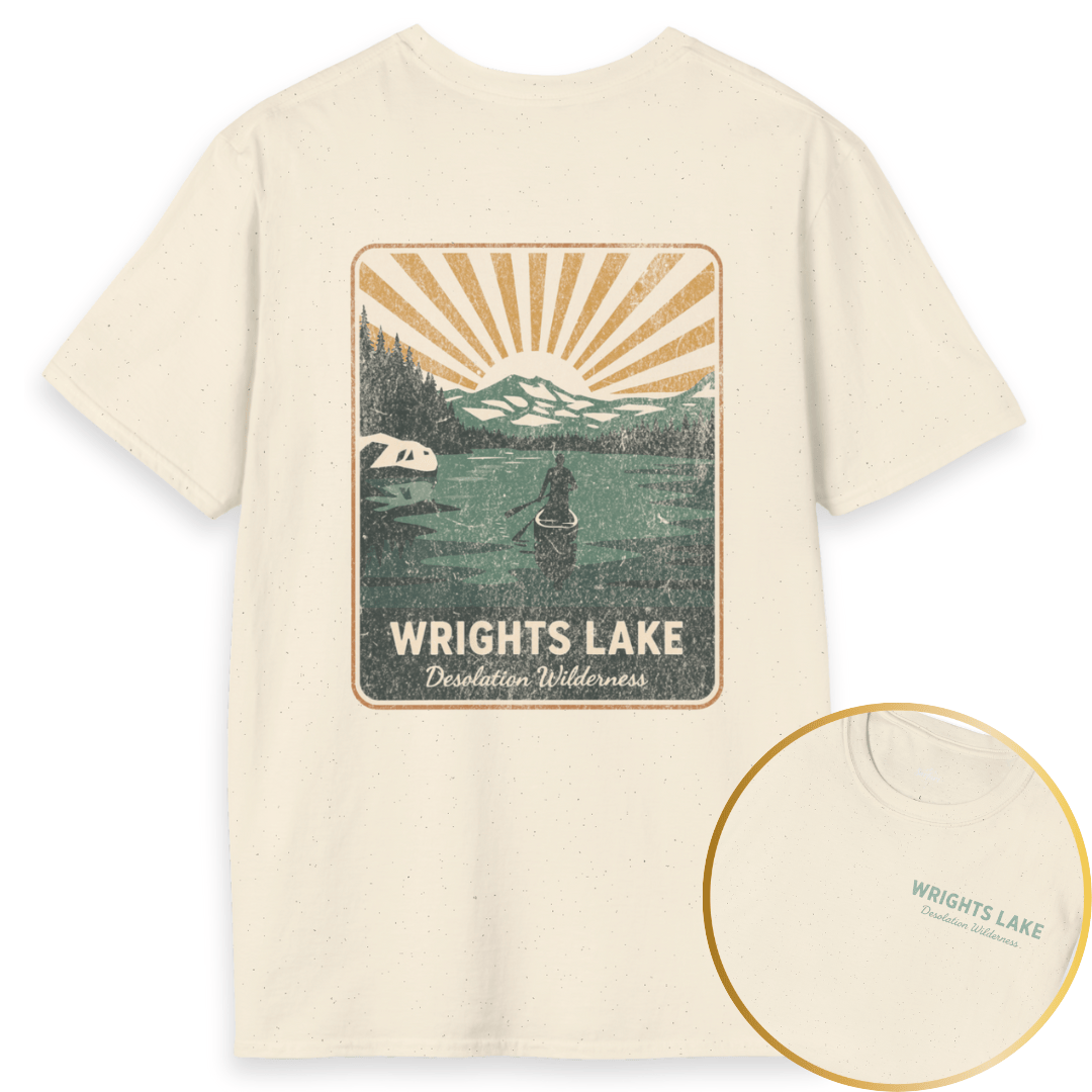Printify T-Shirt Natural / S Wrights Lake Desolation Wilderness