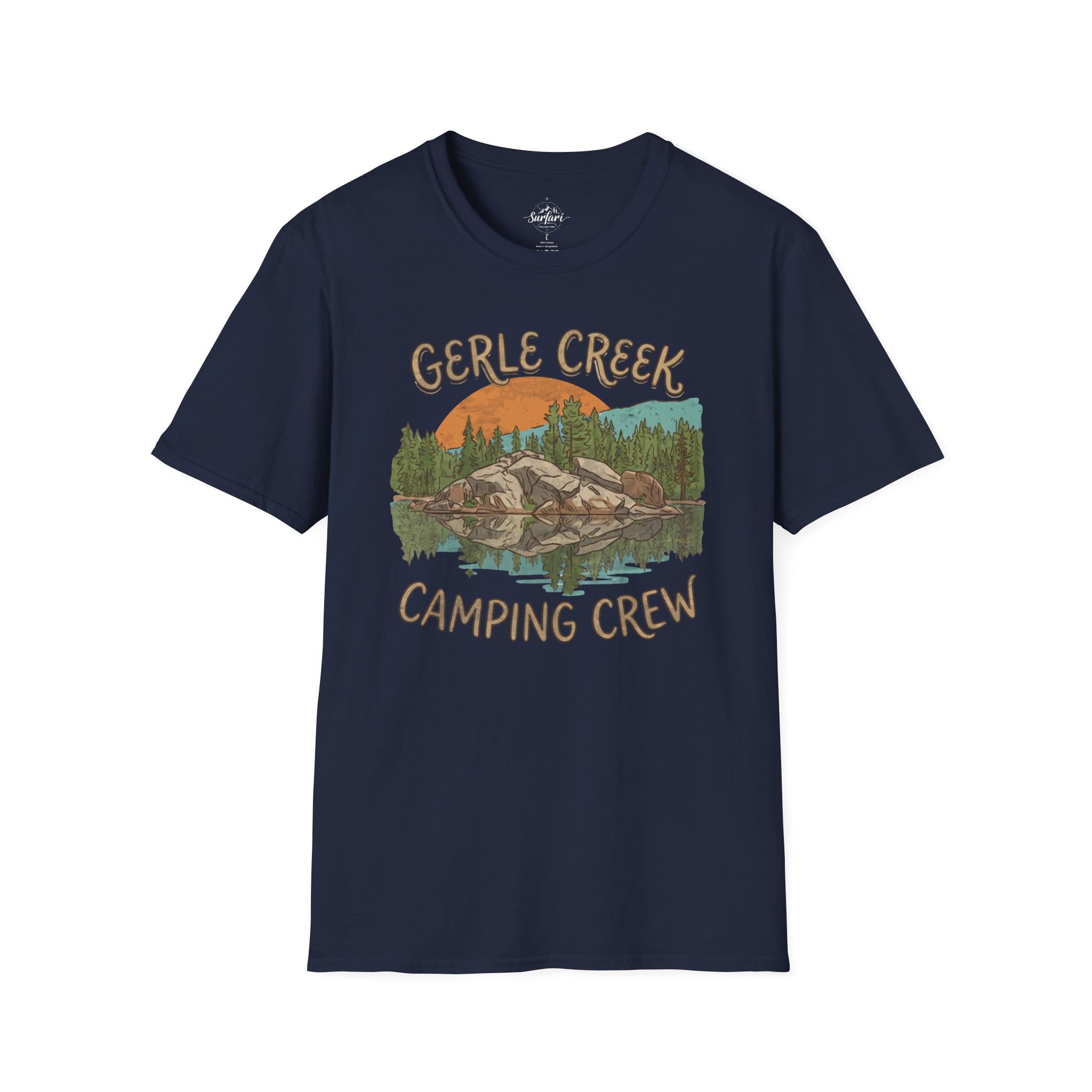 Printify T-Shirt Navy / S Gerle Creek Camping Crew