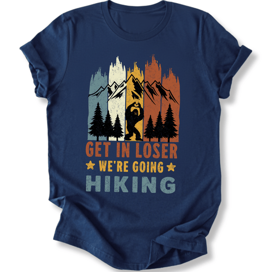 Printify T-Shirt Navy / S Get in loser!