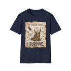 Printify T-Shirt Navy / S Hikes i Survive