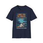 Printify T-Shirt Navy / S Hiking for Snacks