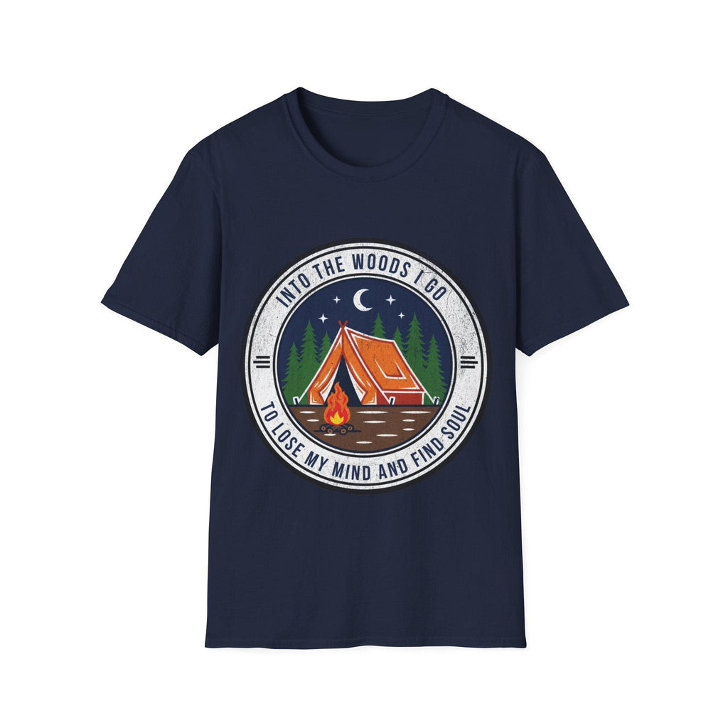 Printify T-Shirt Navy / S Into the Woods i Go