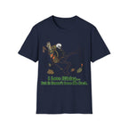 Printify T-Shirt Navy / S Skeleton loves hiking