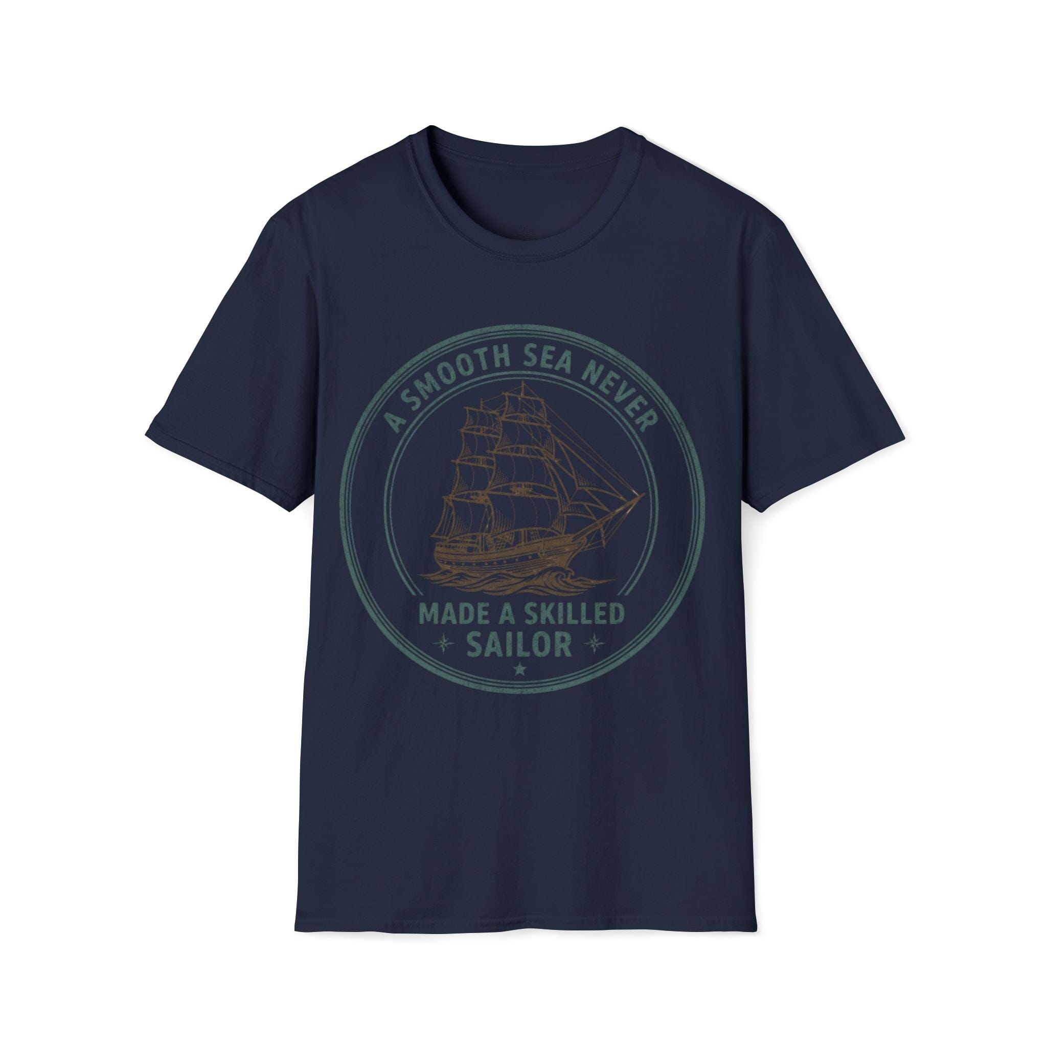 Printify T-Shirt Navy / S Smooth Seas