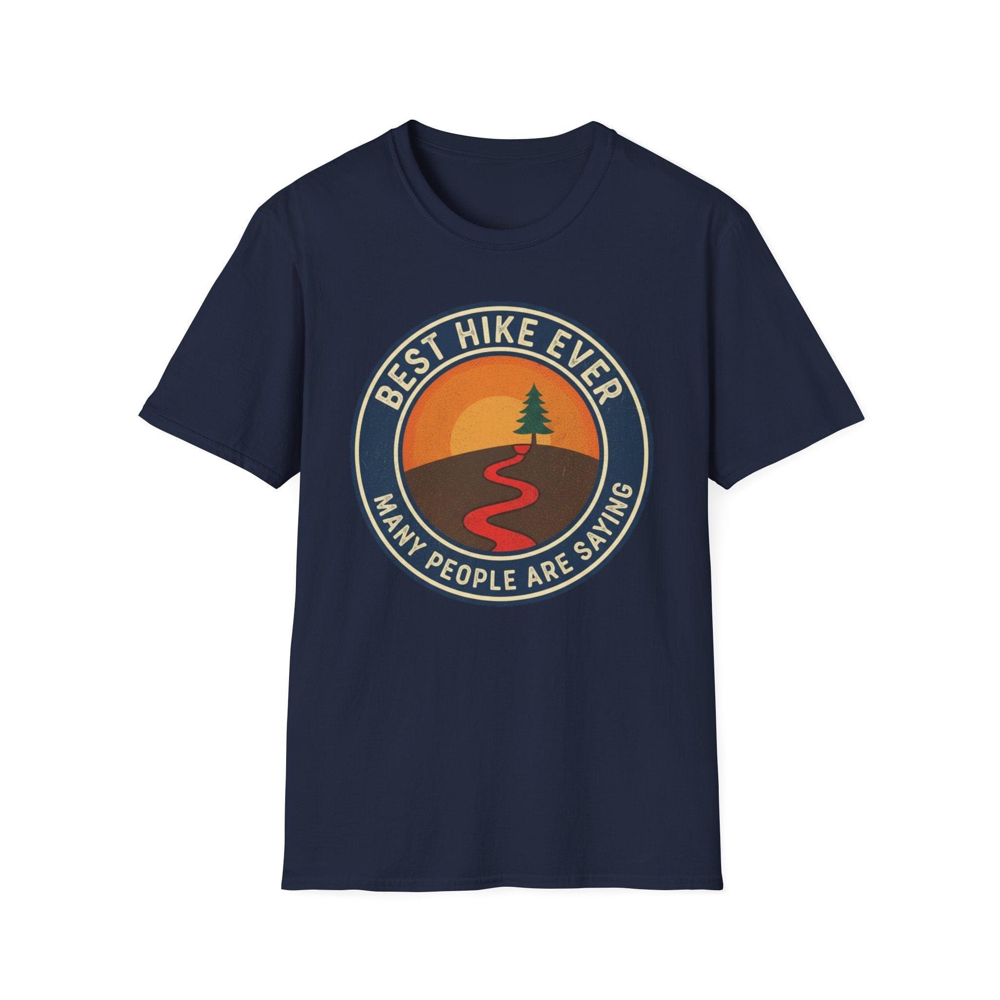 Printify T-Shirt Navy / S Trump Hikes - Best Hike Ever