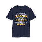 Printify T-Shirt Navy / S Trump Hikes - Hiking Champion