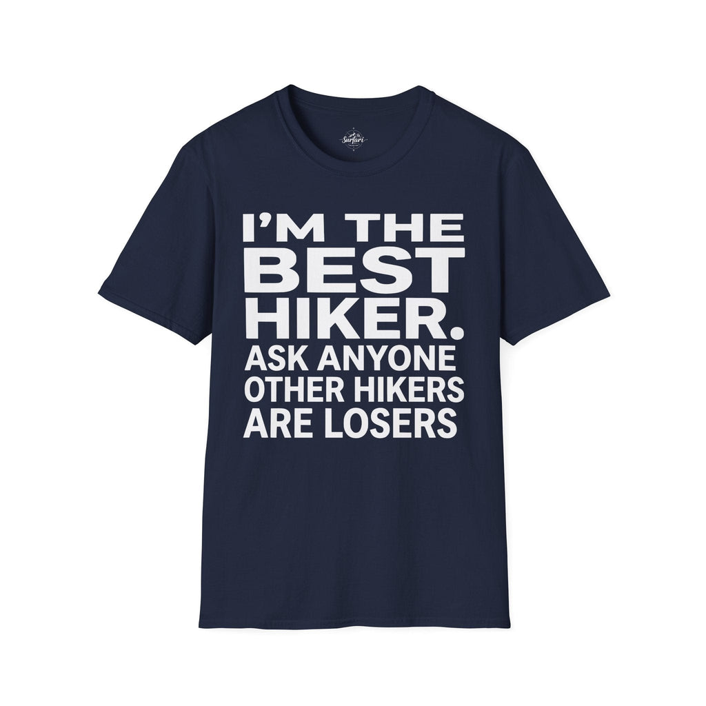 Printify T-Shirt Navy / S Trump Hikes - I'm the Best Hiker