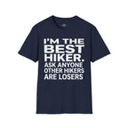 Printify T-Shirt Navy / S Trump Hikes - I'm the Best Hiker