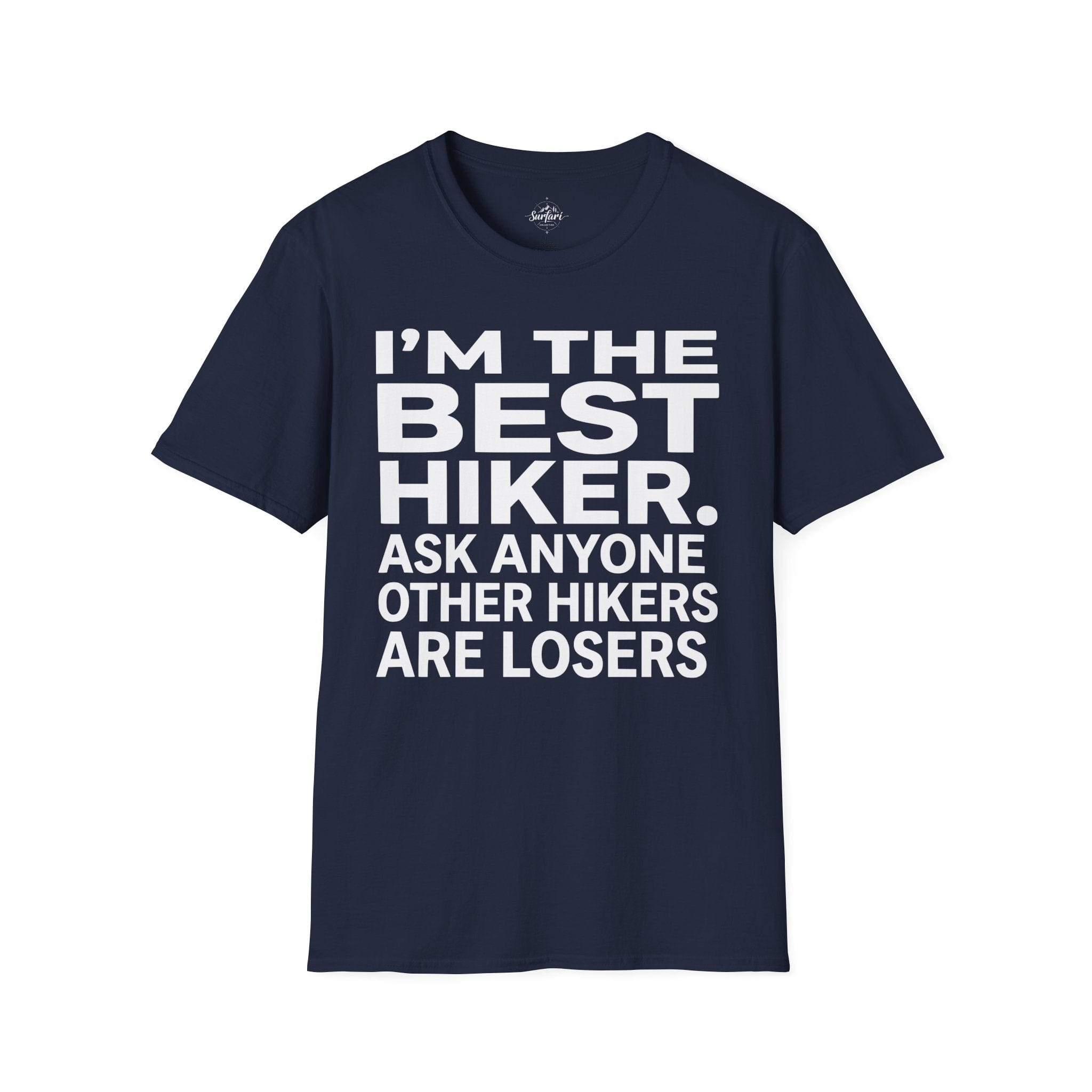 Printify T-Shirt Navy / S Trump Hikes - I'm the Best Hiker