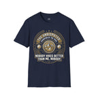 Printify T-Shirt Navy / S Trump Hikes - Undisputed Champion of the Trail