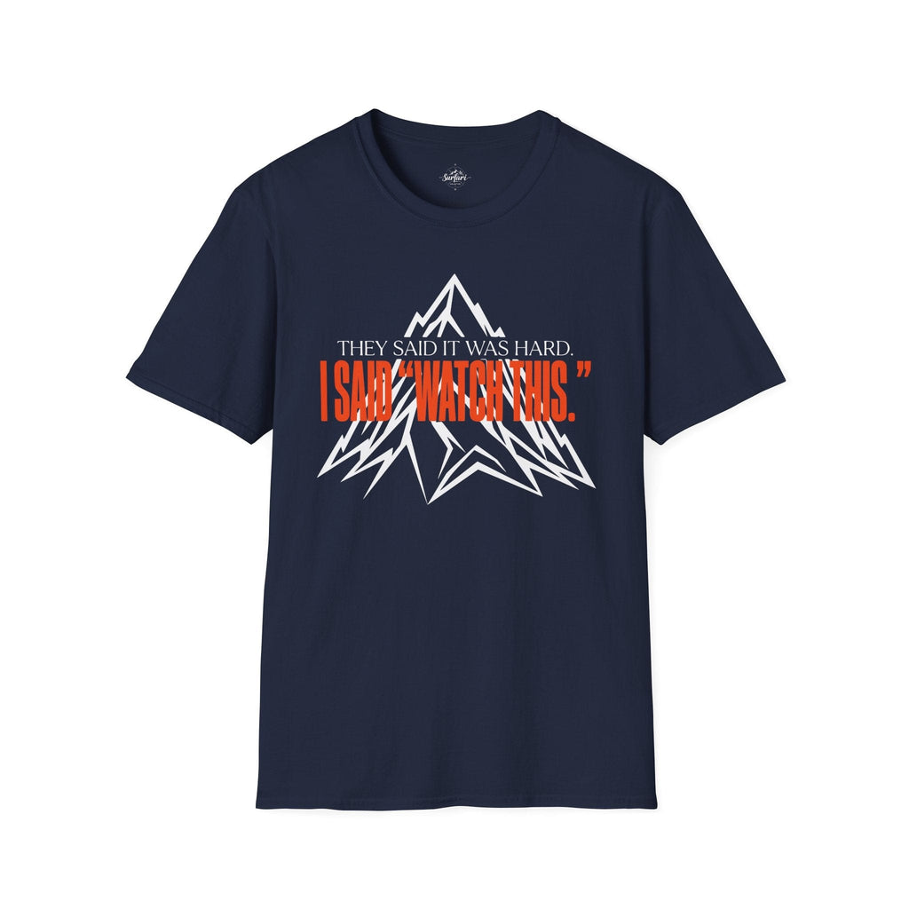 Printify T-Shirt Navy / S Watch This