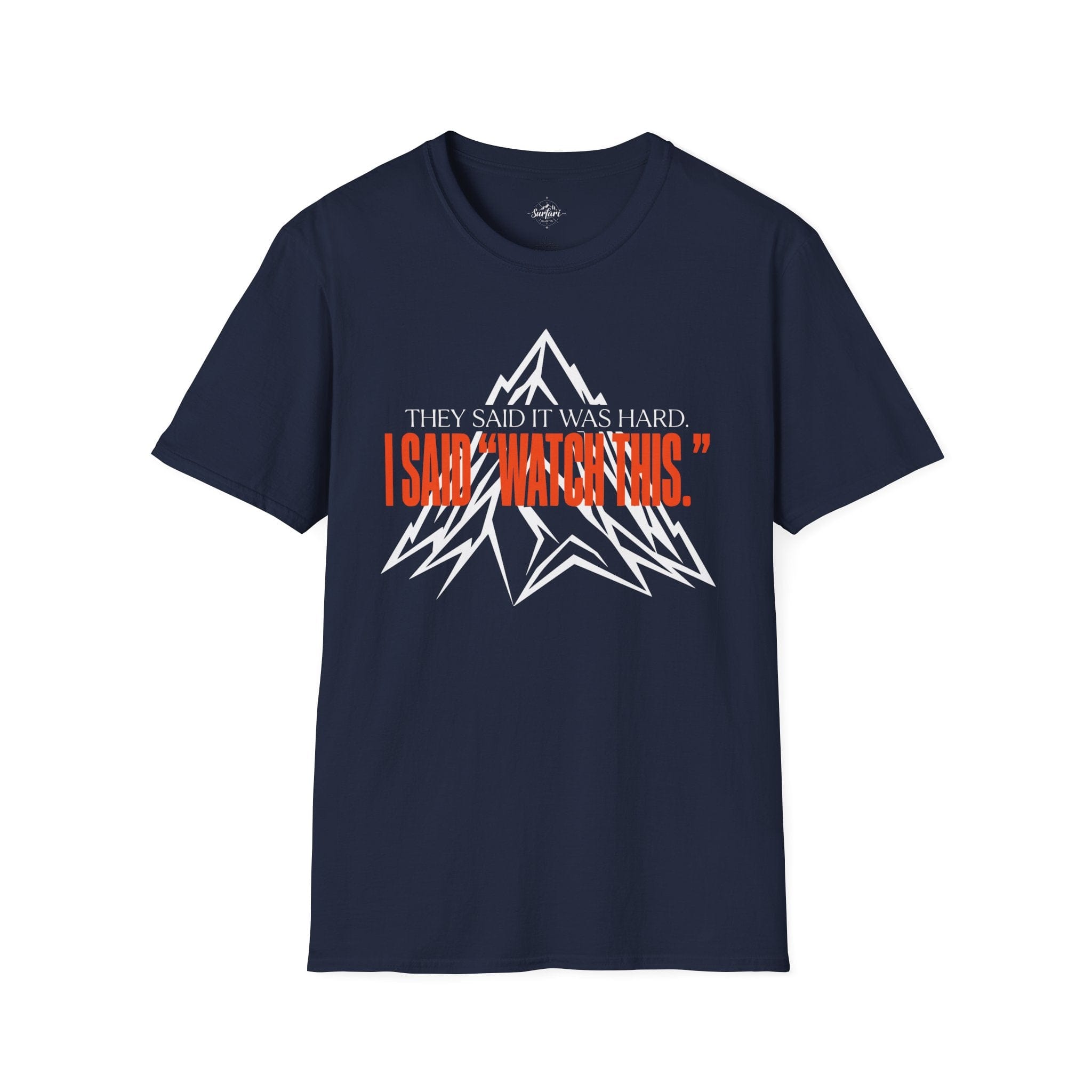 Printify T-Shirt Navy / S Watch This