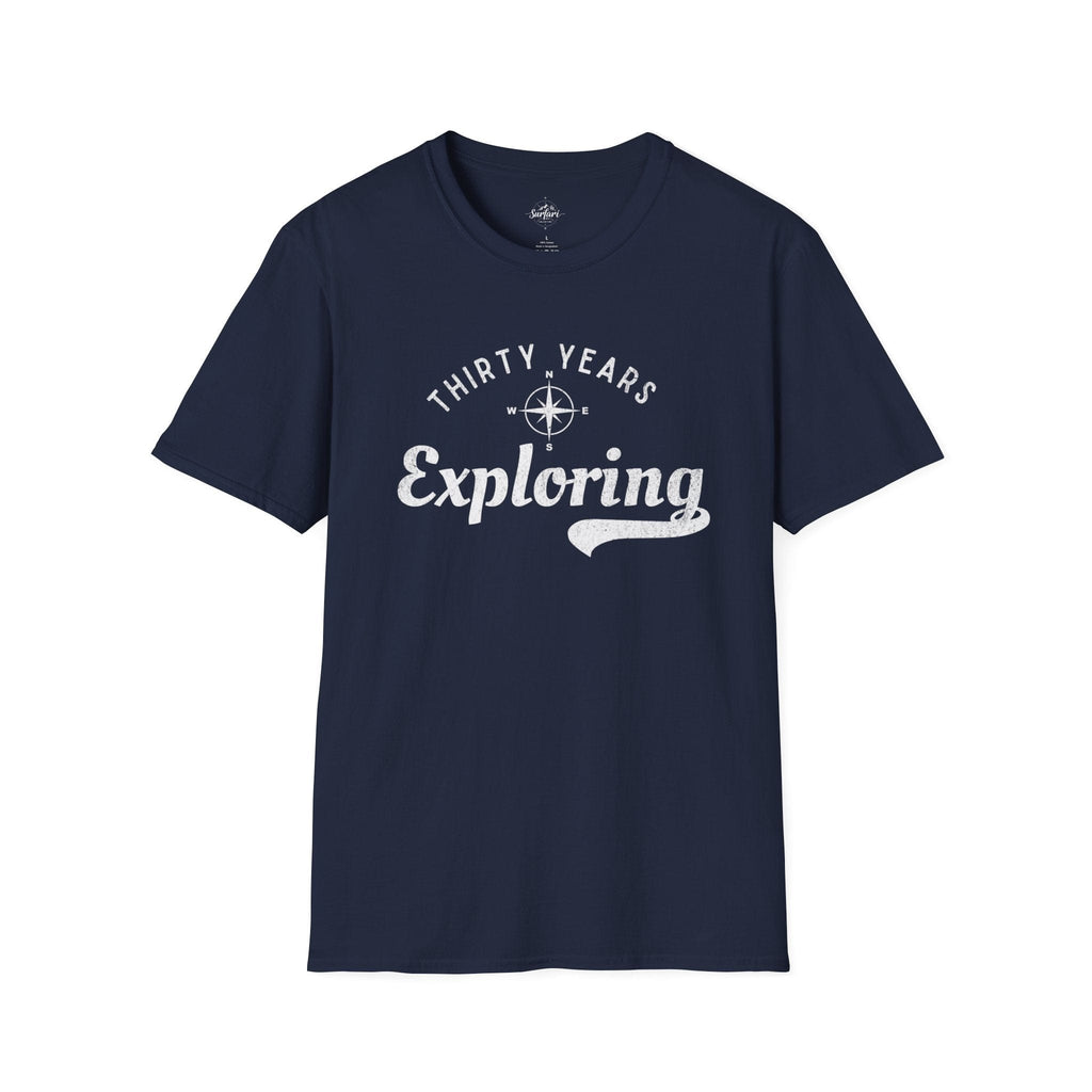 Printify T-Shirt Navy / XS 30 Years Exploring T-shirt