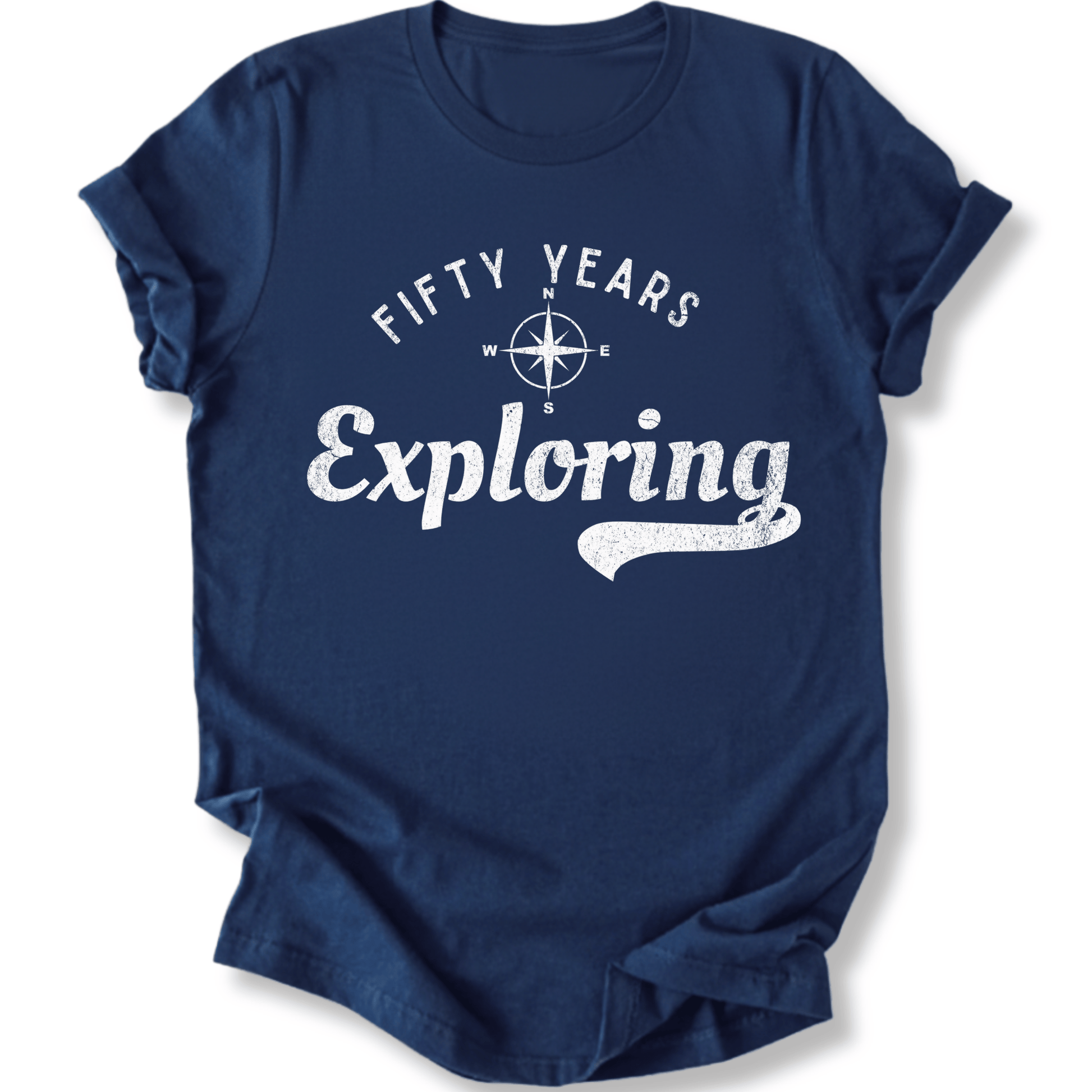 Printify T-Shirt Navy / XS 50 Years Exploring