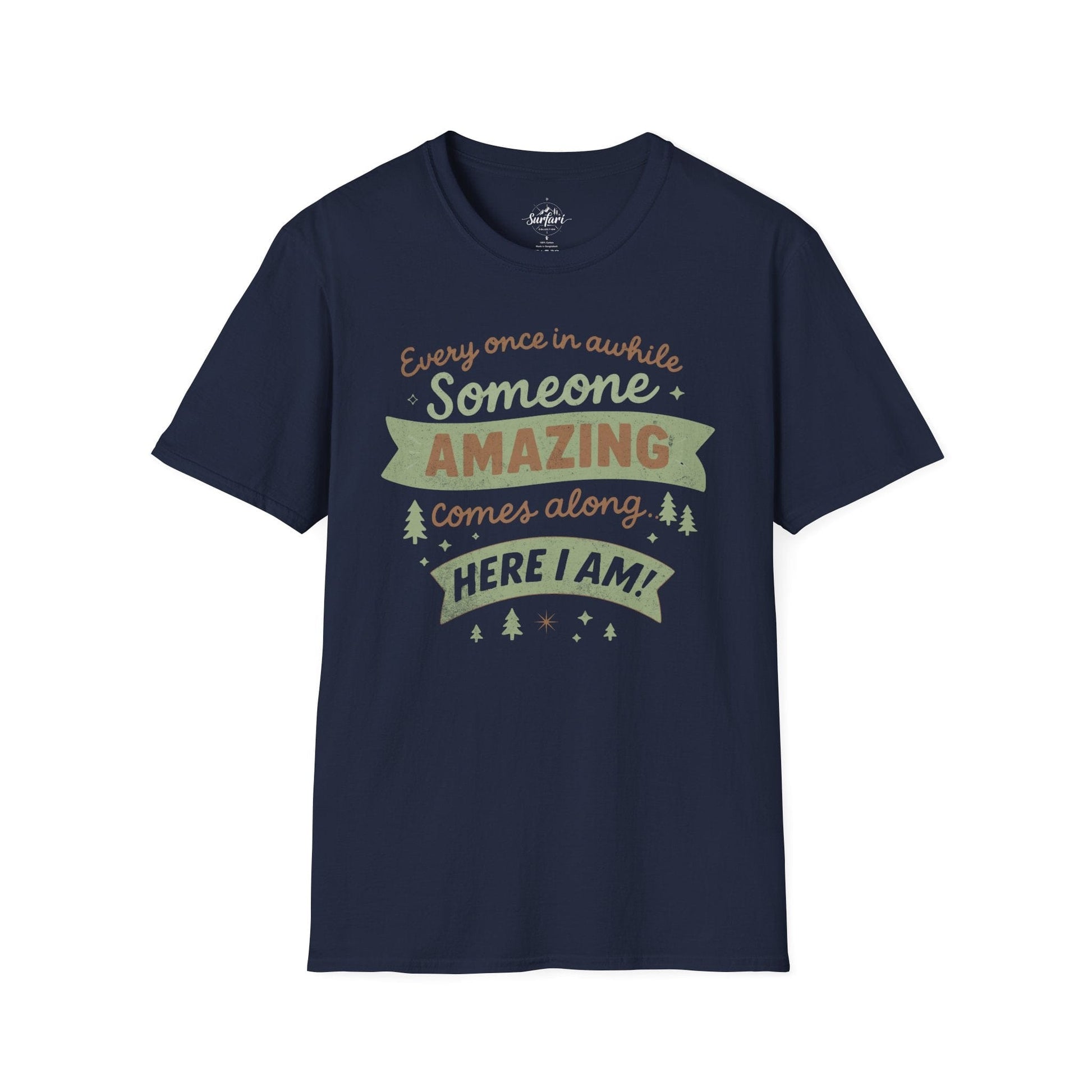 Printify T-Shirt Navy / XS Amazing