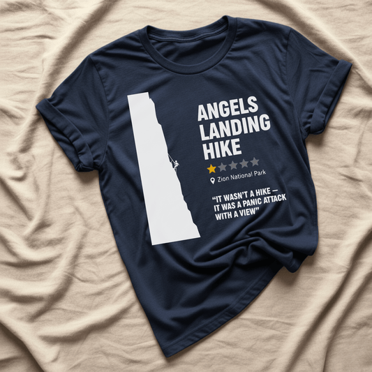 Printify T-Shirt Navy / XS Angels Landing