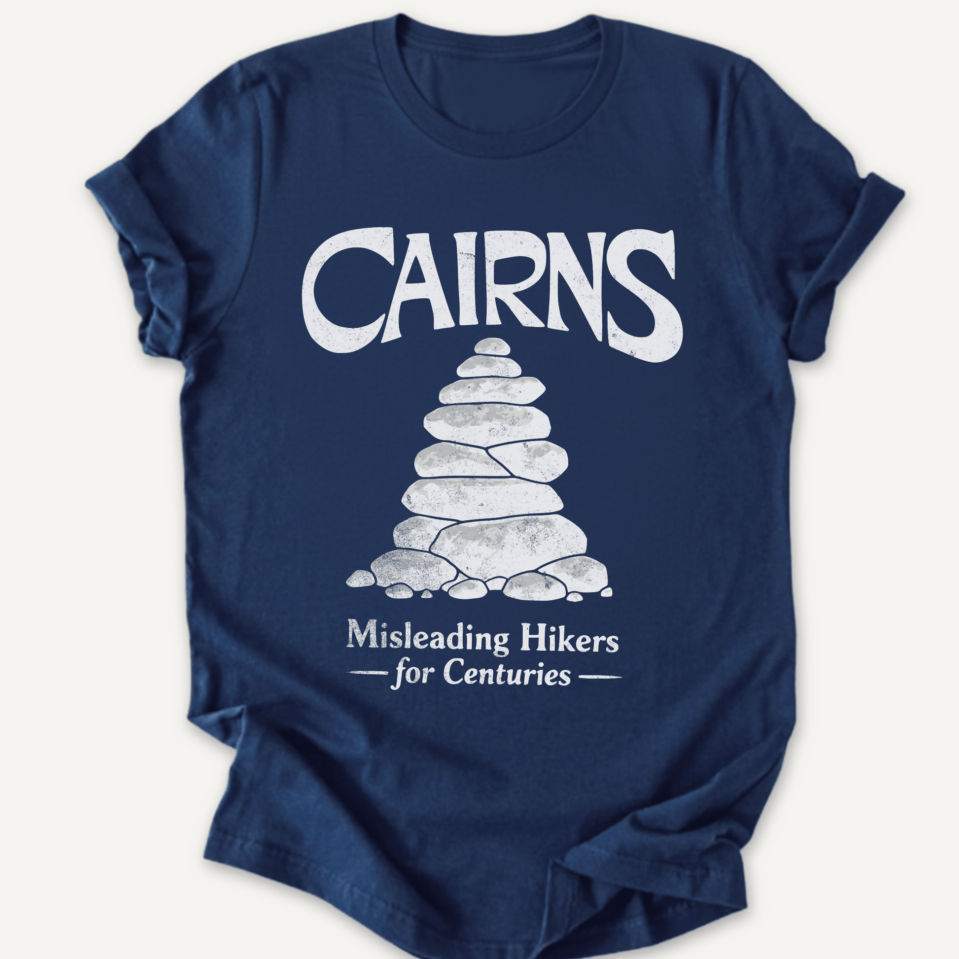 Printify T-Shirt Navy / XS Cairns Misleading Hikers for Centuries