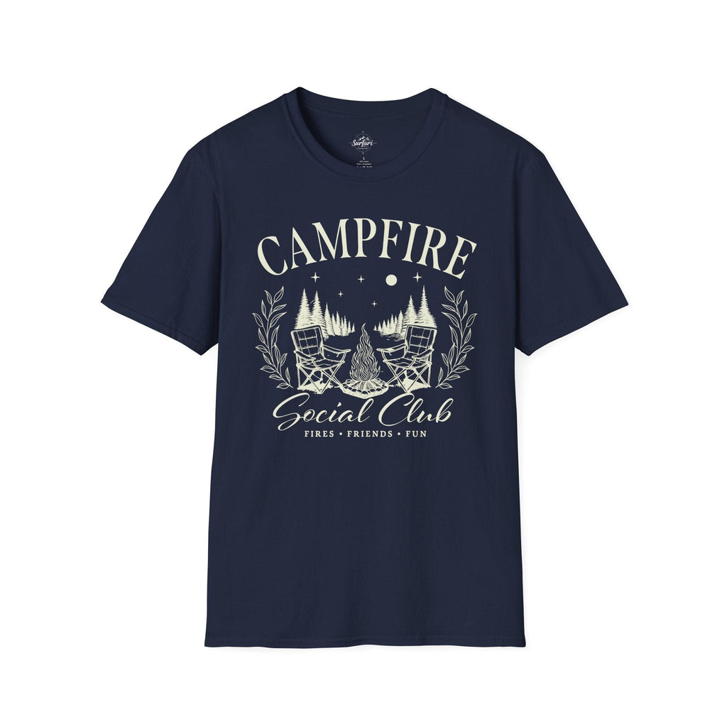 Printify T-Shirt Navy / XS Campfire Social Club T-Shirt