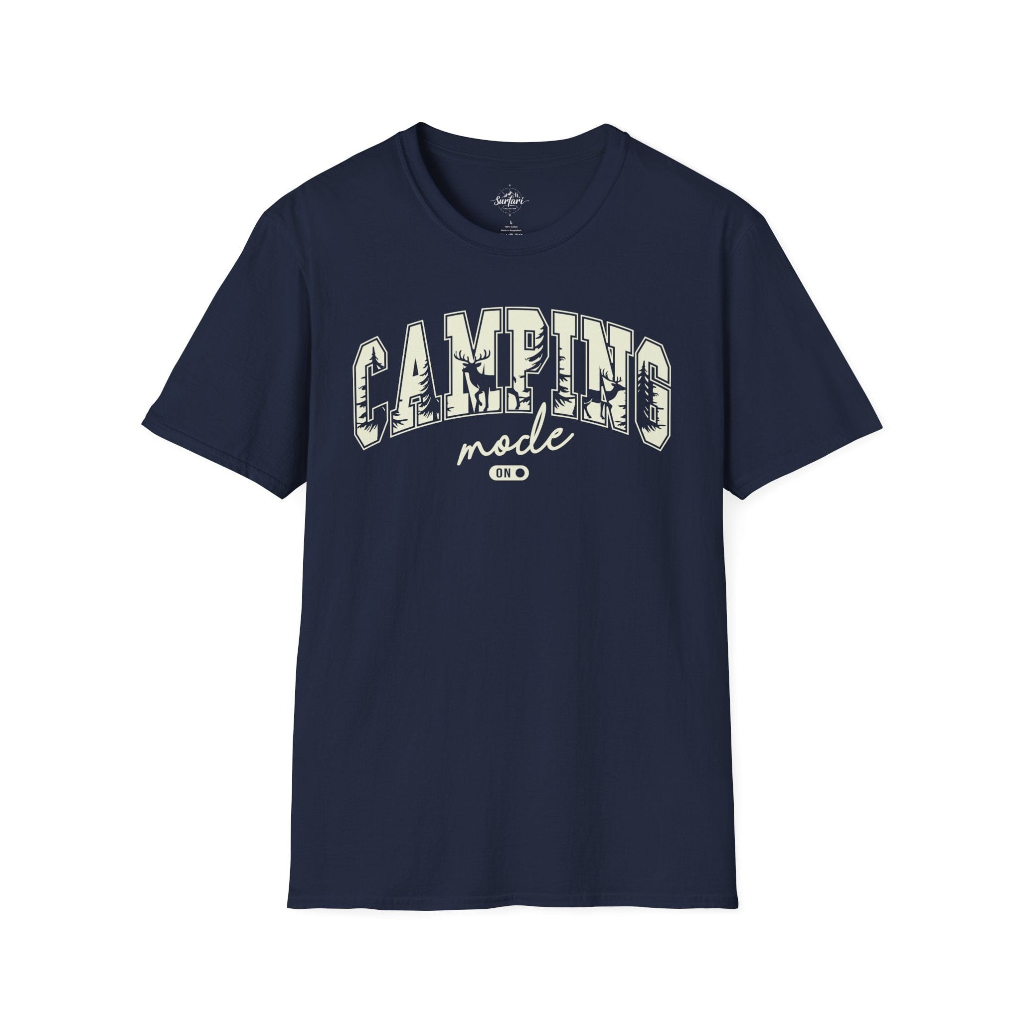 Printify T-Shirt Navy / XS Camping Mode on