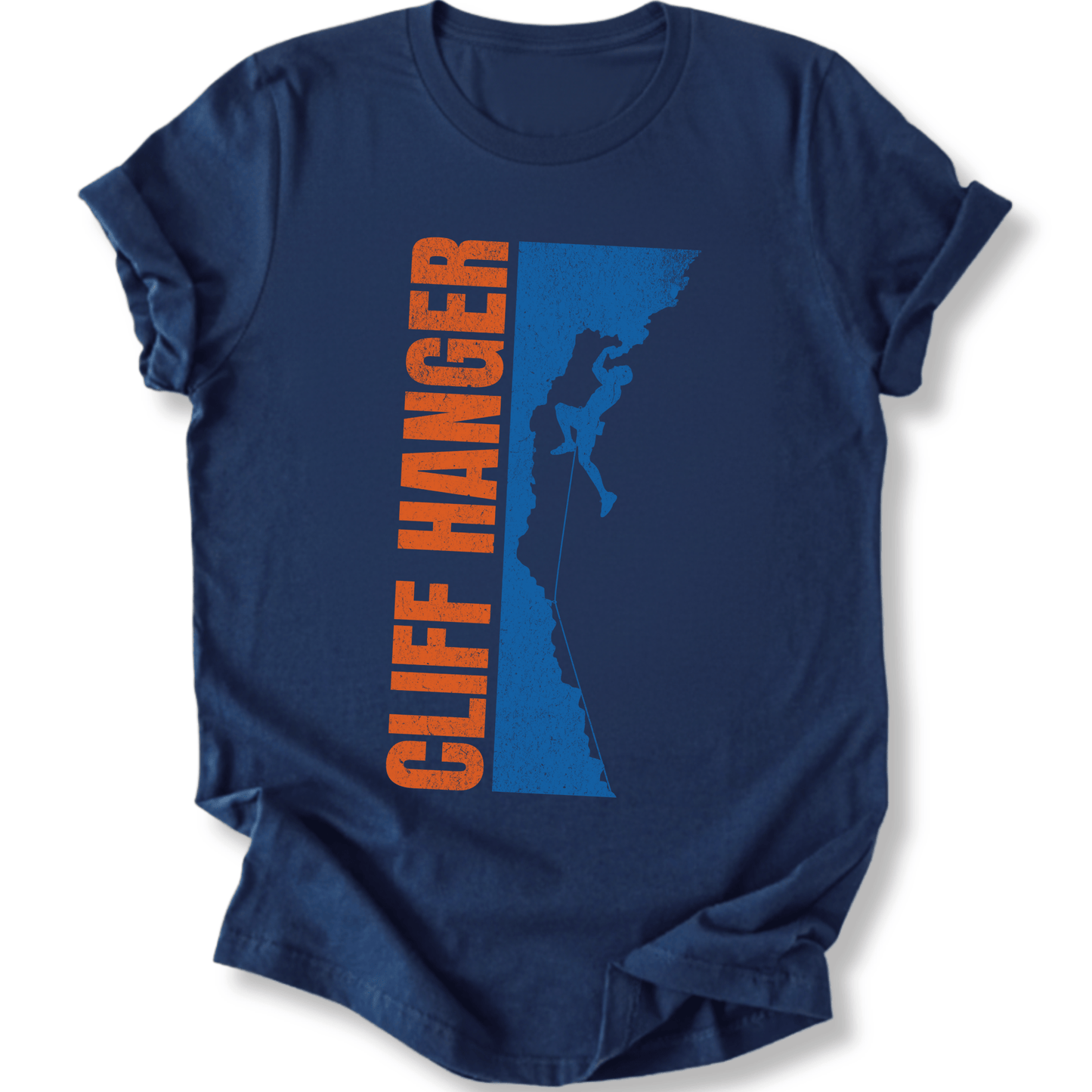 Printify T-Shirt Navy / XS Cliff Hanger