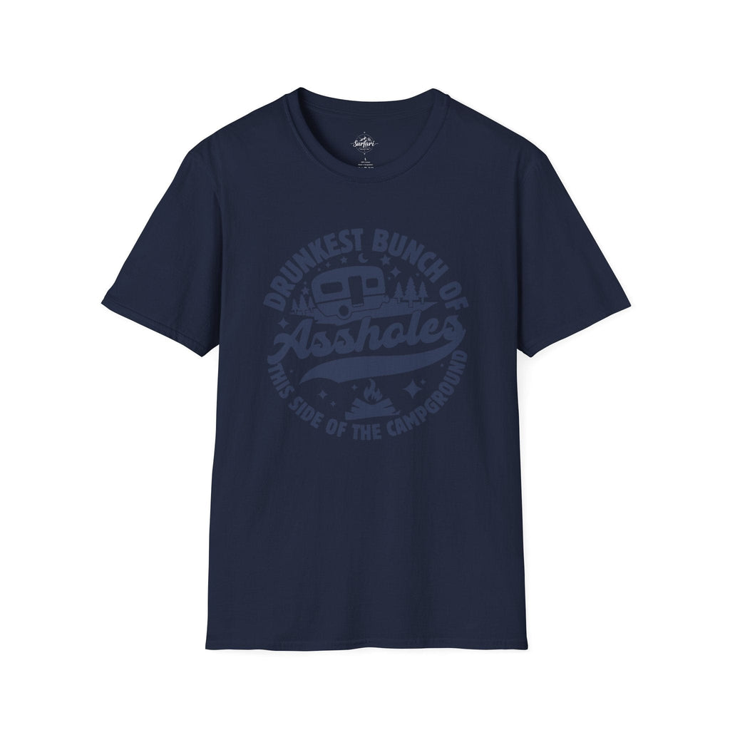 Printify T-Shirt Navy / XS Drunkest Bunch of A*holes