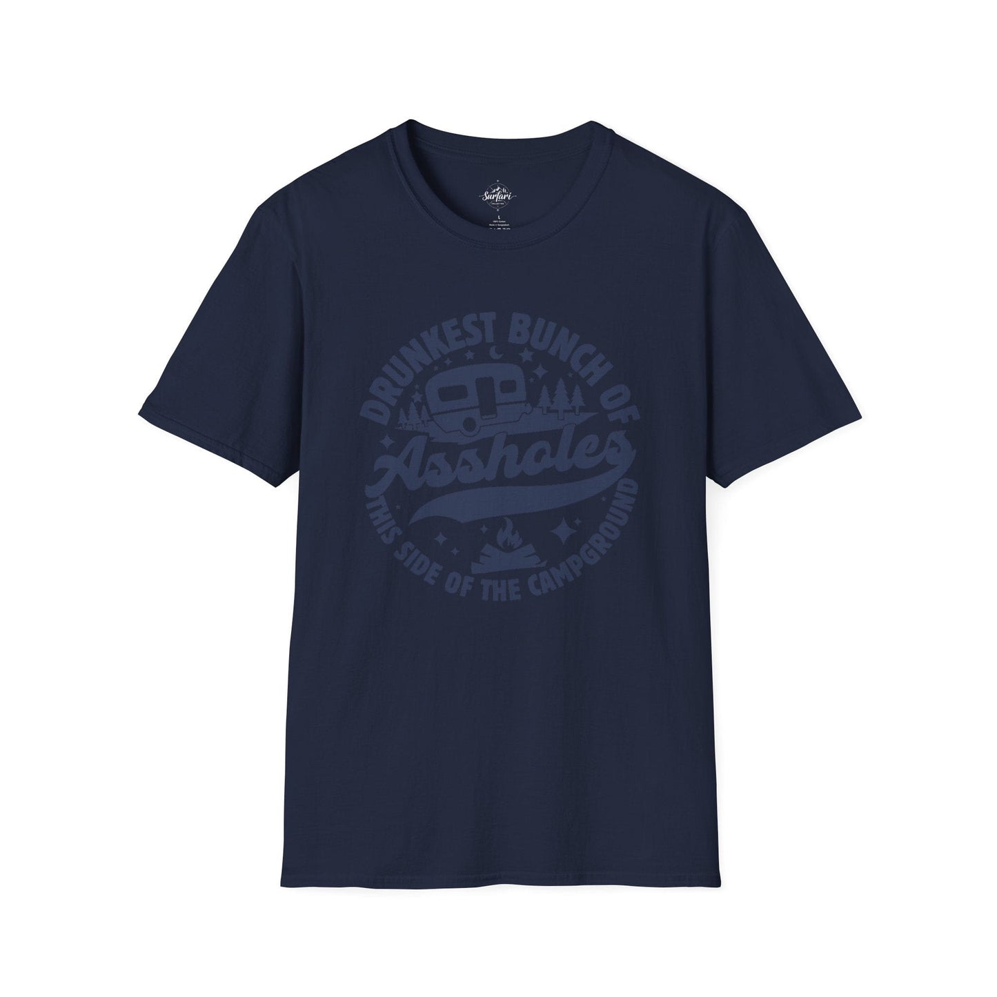 Printify T-Shirt Navy / XS Drunkest Bunch of A*holes