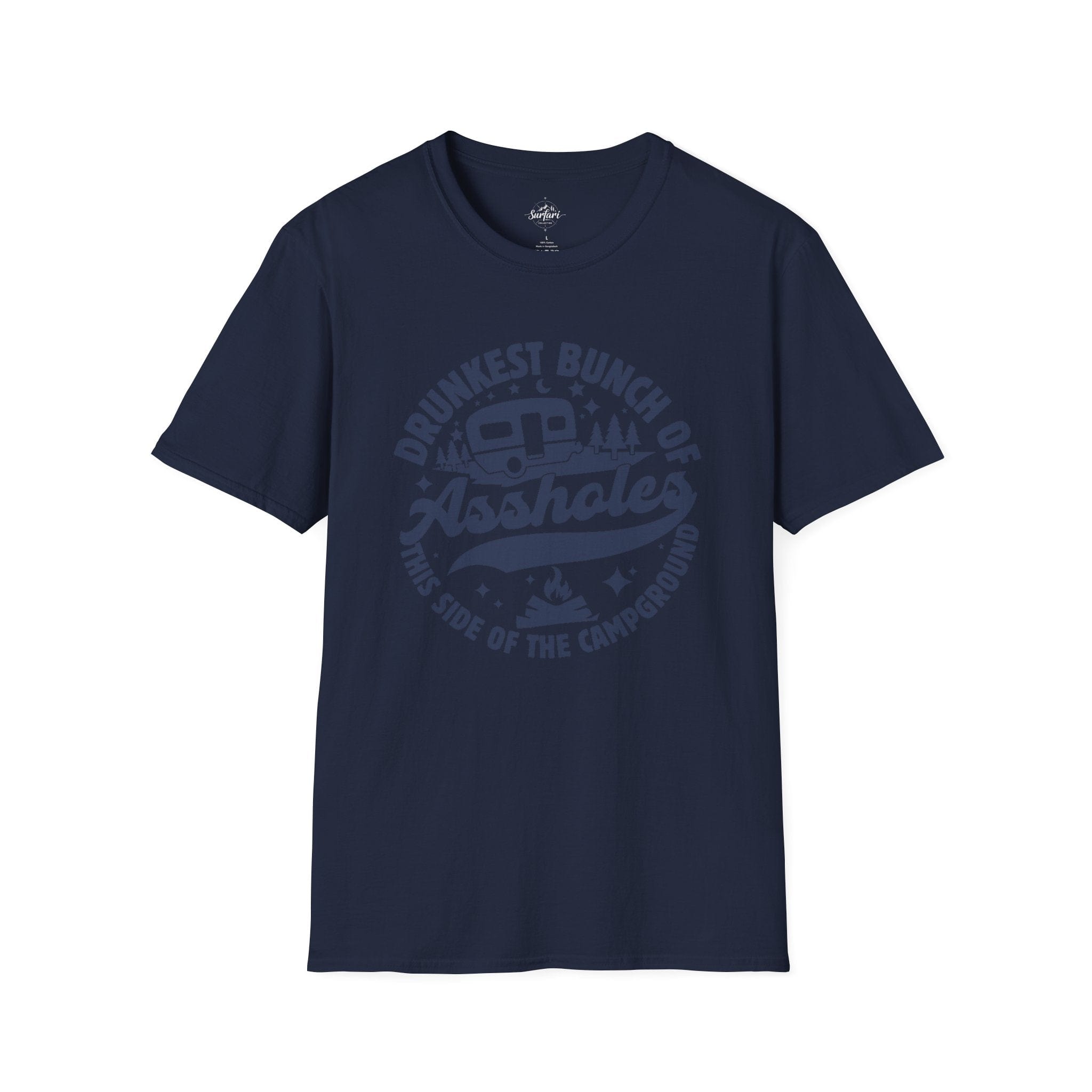 Printify T-Shirt Navy / XS Drunkest Bunch of A*holes