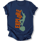 Printify T-Shirt Navy / XS Explore More