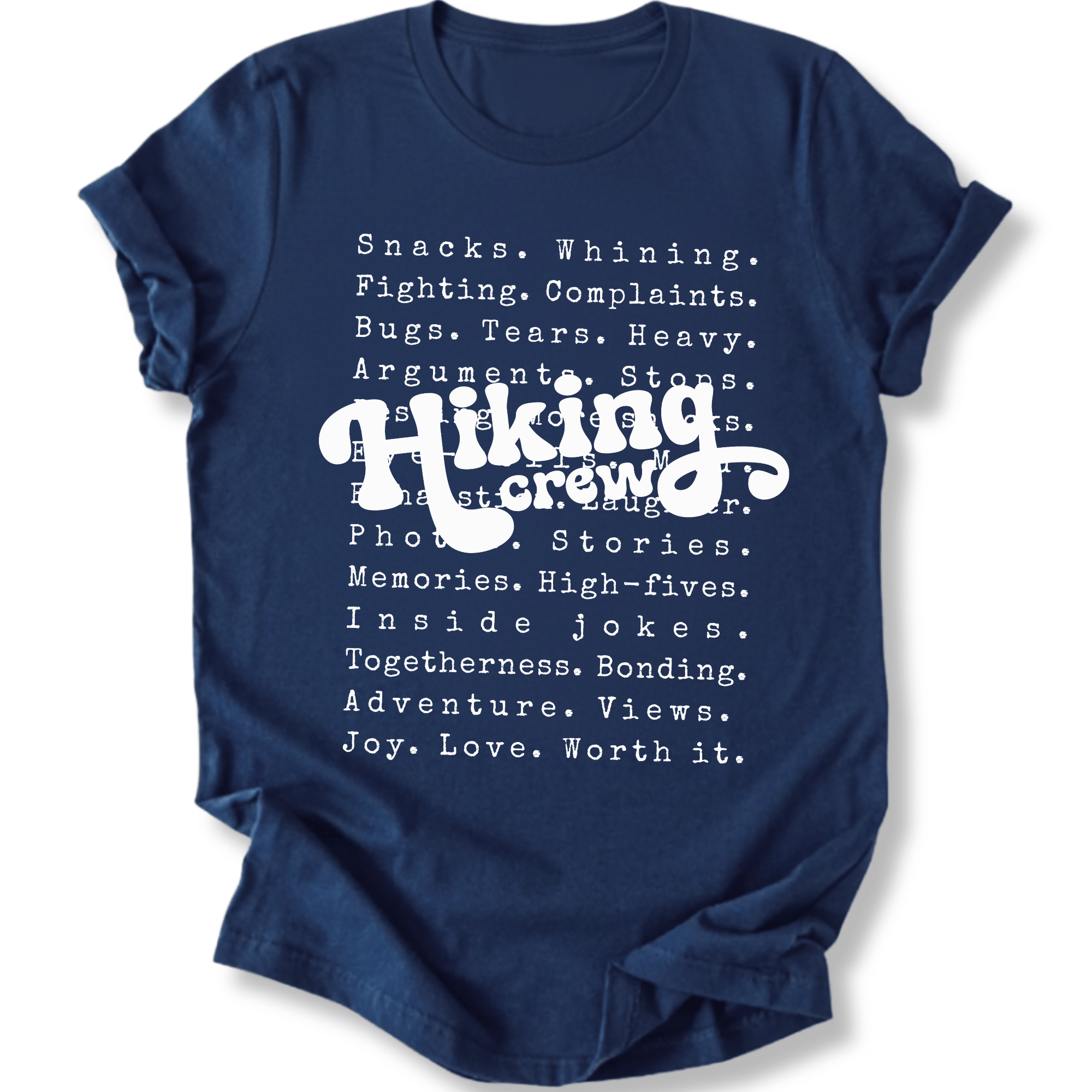 Printify T-Shirt Navy / XS Family Hiking Crew