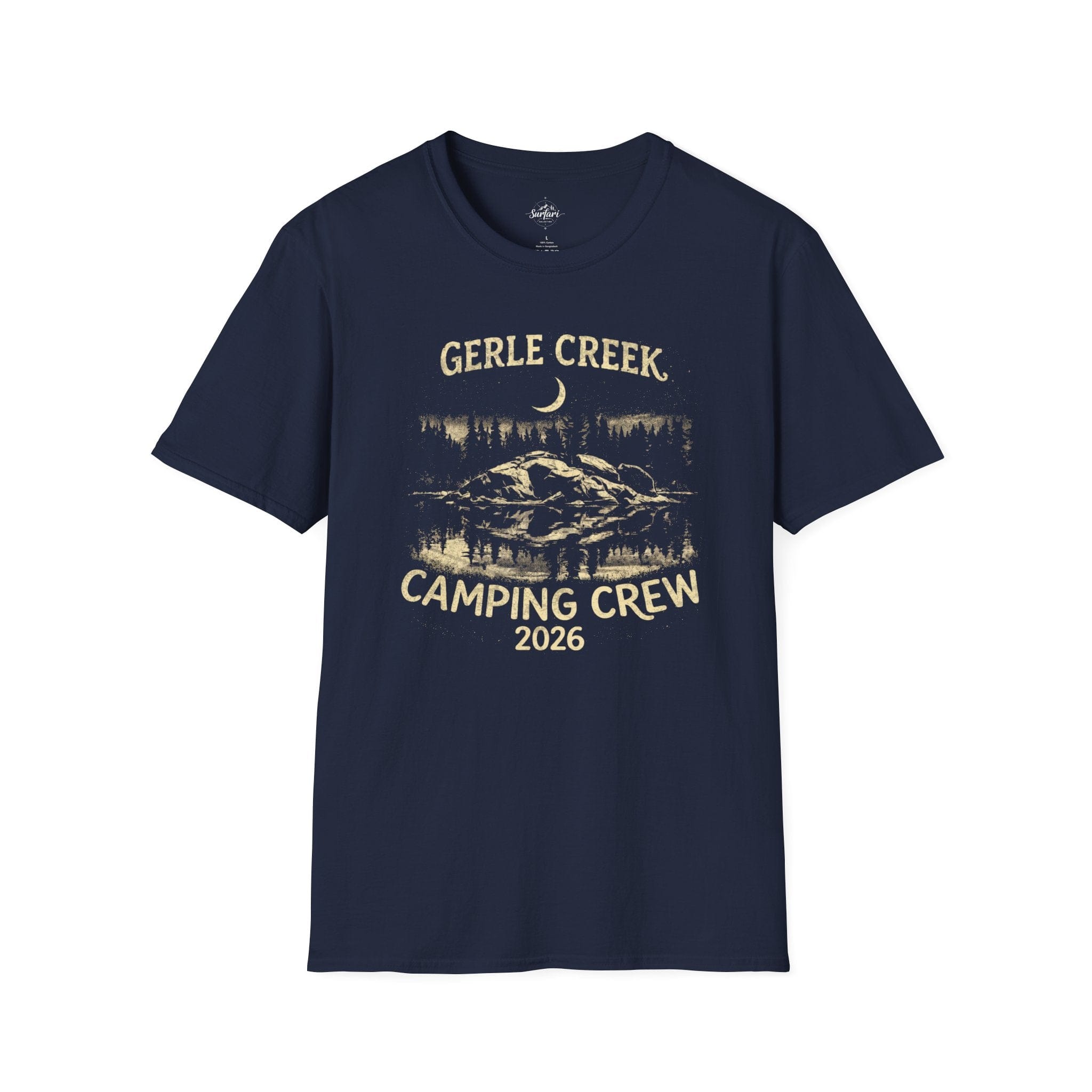 Printify T-Shirt Navy / XS Gerle Creek Camping Crew 2026