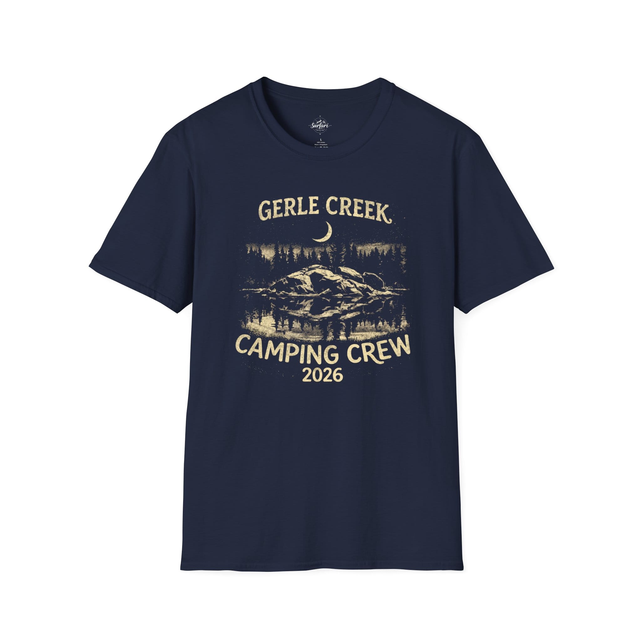 Printify T-Shirt Navy / XS Gerle Creek Camping Crew 2026