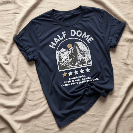 Printify T-Shirt Navy / XS Half Dome 1 Star T-Shirt