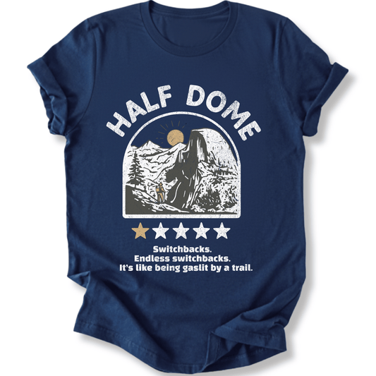 Printify T-Shirt Navy / XS Half Dome 1 Star T-Shirt