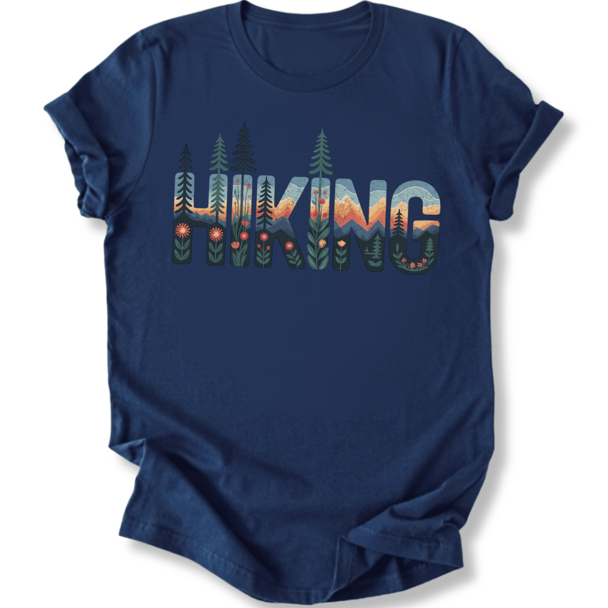 Printify T-Shirt Navy / XS Hiking!