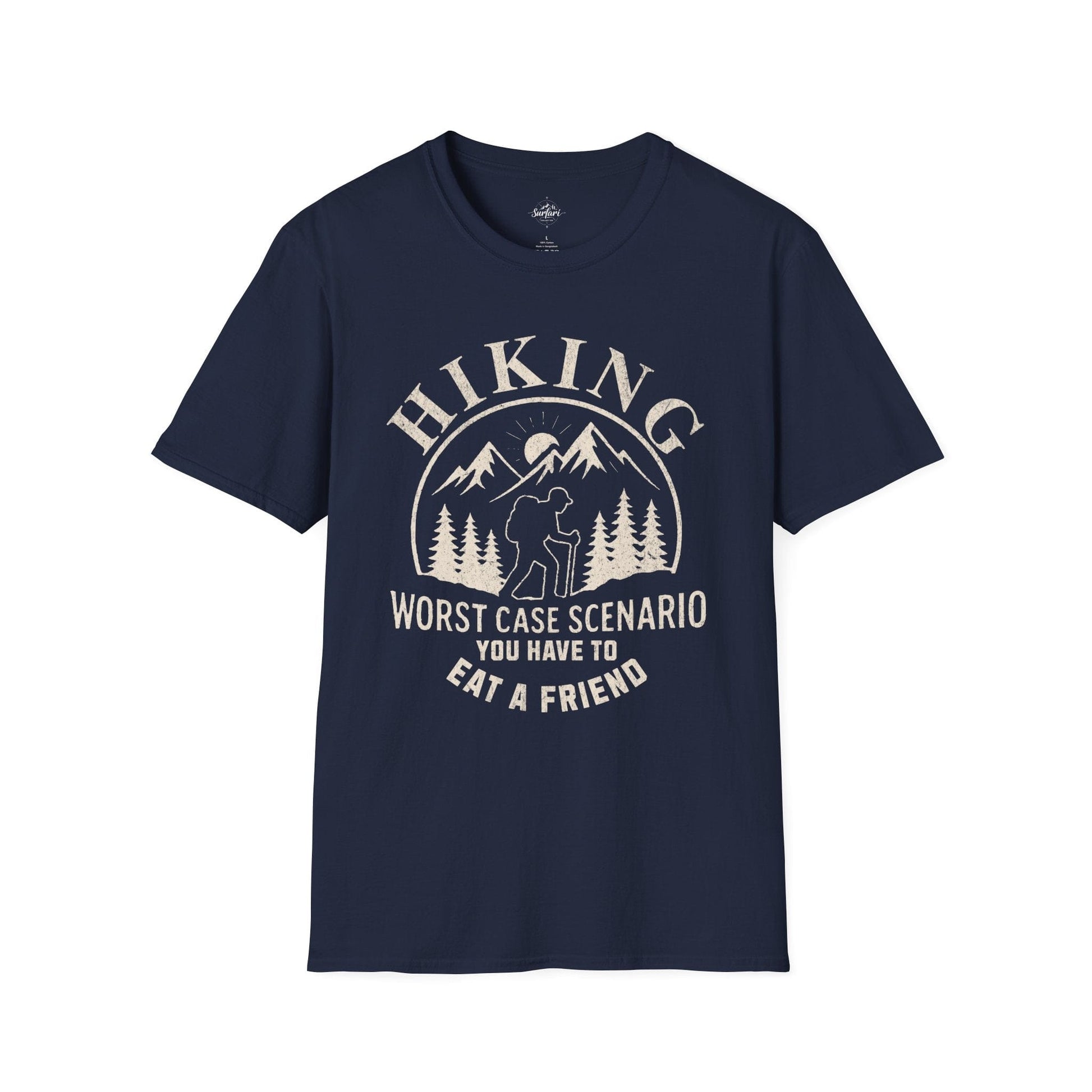 Printify T-Shirt Navy / XS Hiking Worst Case Scenario