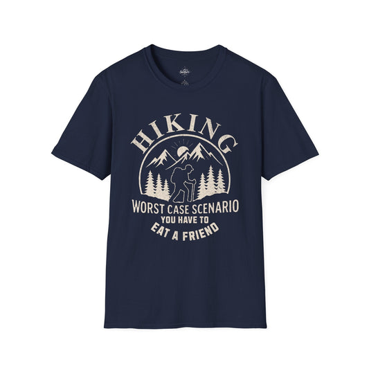 Printify T-Shirt Navy / XS Hiking Worst Case Scenario