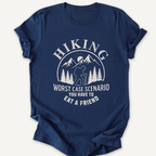 Printify T-Shirt Navy / XS Hiking Worst Case Scenario