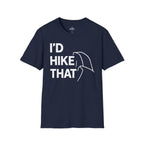 Printify T-Shirt Navy / XS I'd Hike That, Half Dome