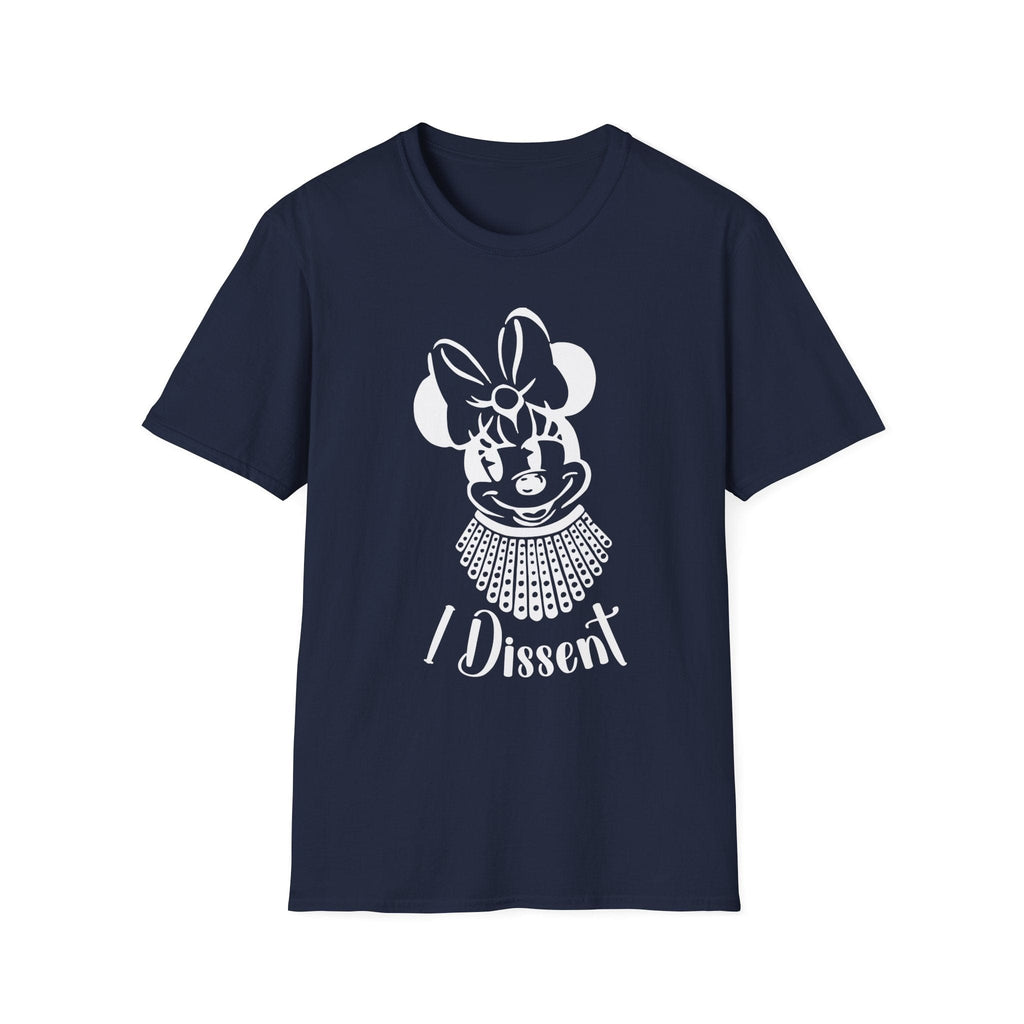 Printify T-Shirt Navy / XS I Dissent T‑Shirt — Feminist Minnie Mouse Graphic Tee