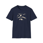 Printify T-Shirt Navy / XS Night Hike Raccoon