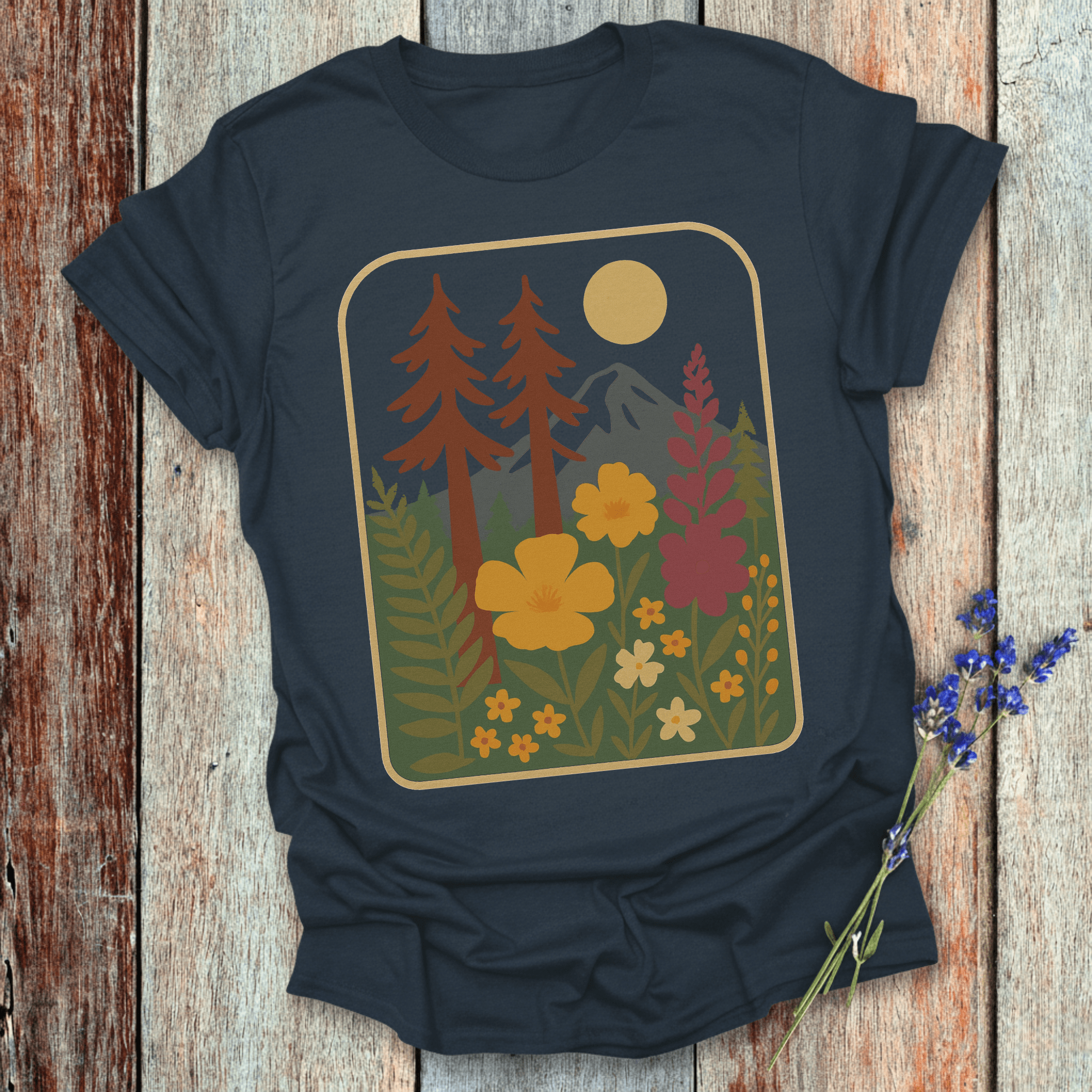 Printify T-Shirt Navy / XS Nightsky