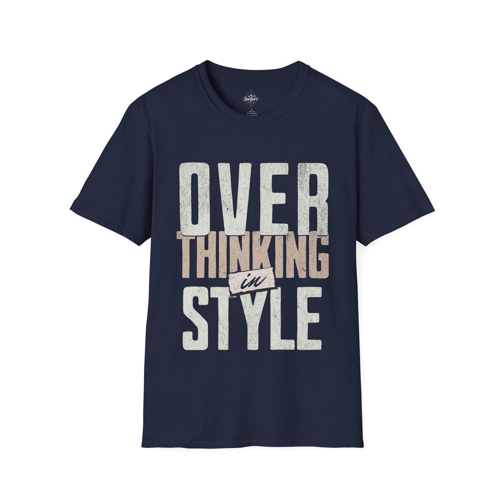 Printify T-Shirt Navy / XS Overthinking in Style