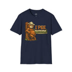 Printify T-Shirt Navy / XS Pee Outside
