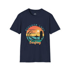 Printify T-Shirt Navy / XS Pleasure Point Surfing T-Shirt