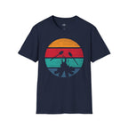 Printify T-Shirt Navy / XS Retro Sunset Roasted Marshmallows