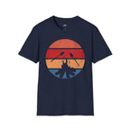 Printify T-Shirt Navy / XS Retro Sunset Roasting Marshmallows