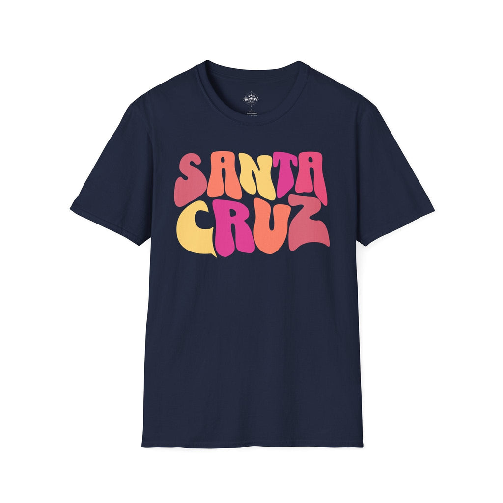 Printify T-Shirt Navy / XS Santa Cruz Funky