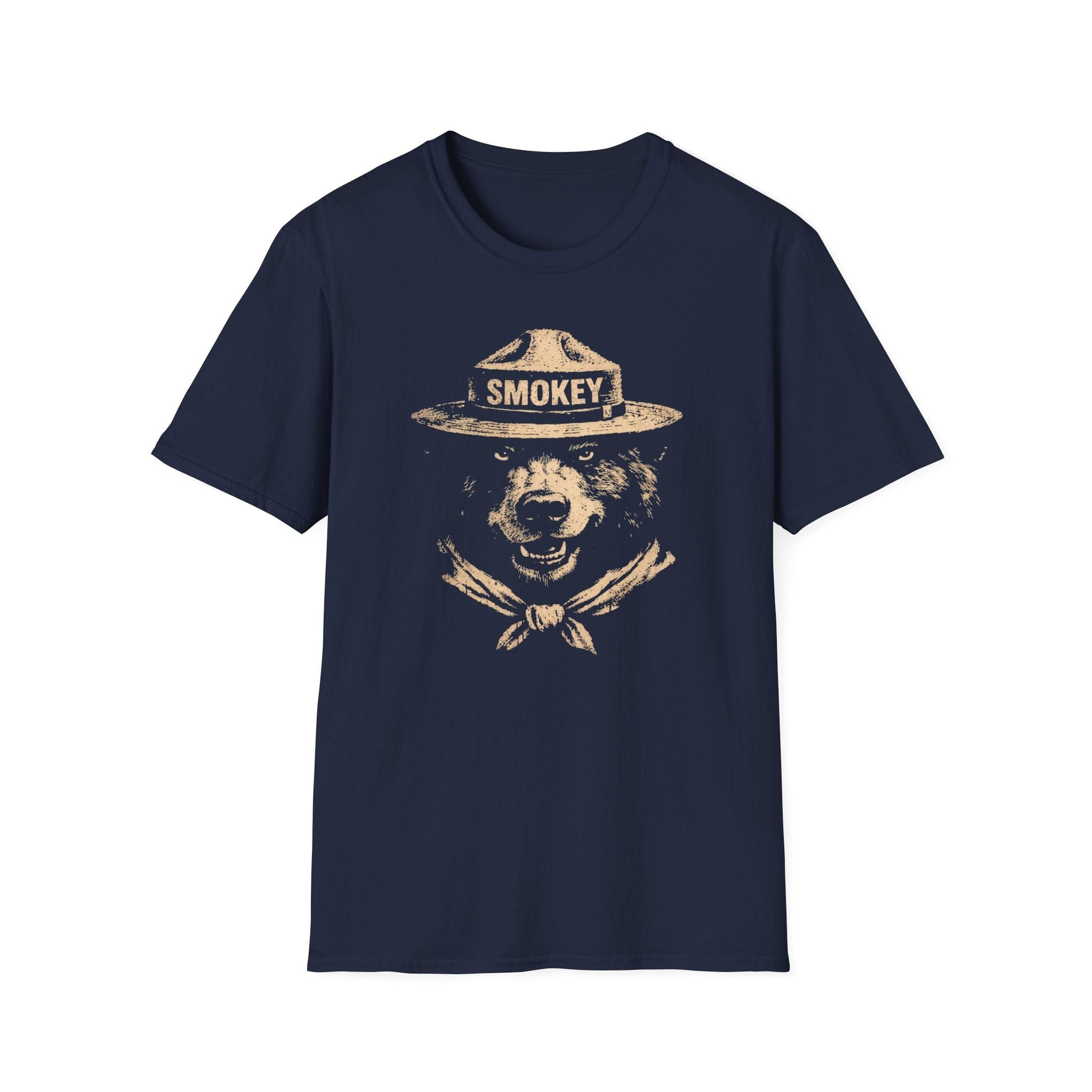 Printify T-Shirt Navy / XS Smokey the Bear